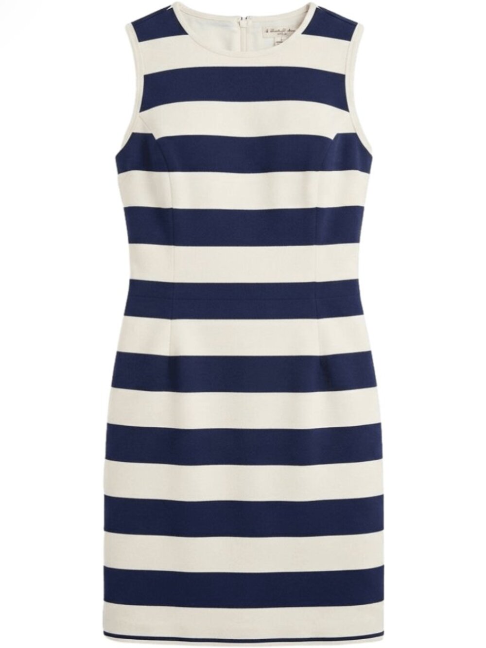 Brooks Brothers Red Fleece Navy White Striped Dress